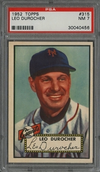 1952 Topps #315 Leo Durocher - PSA NM 7